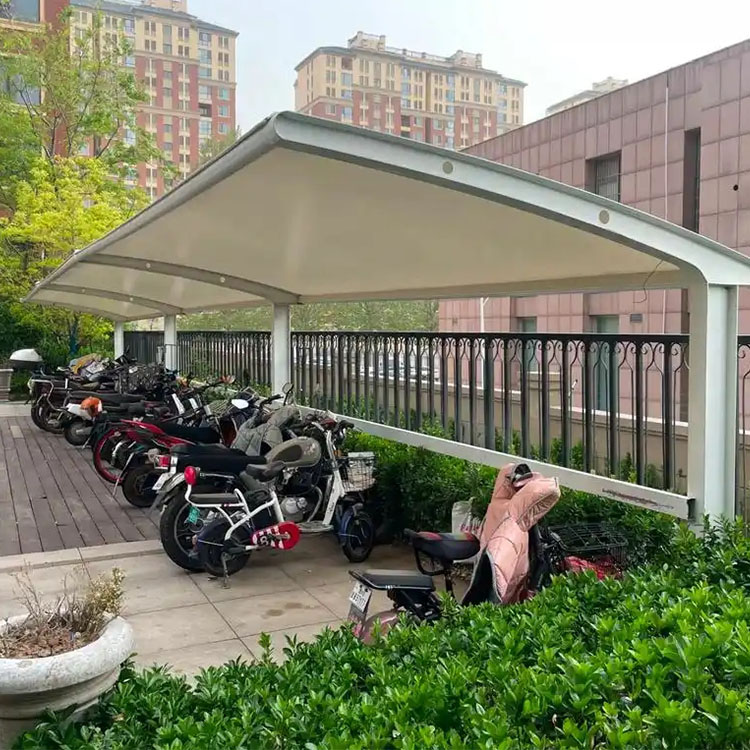 巴彦卓尔膜结构电动车棚