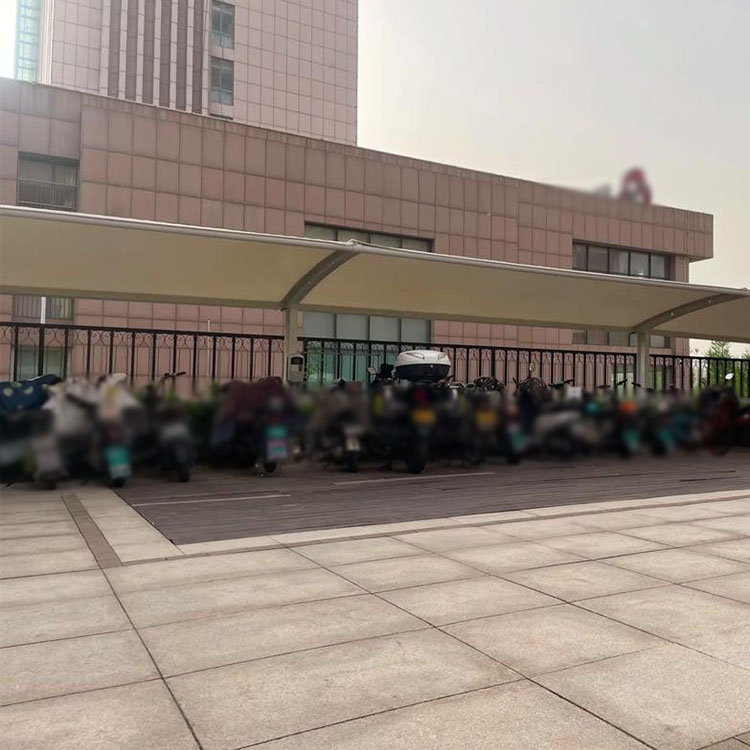 巴彦卓尔膜结构电动车棚